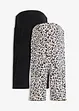 schwarz+sandbeige leo bedruckt