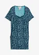 dunkelblau/aqua paisley bedruckt
