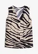 beige/schwarz zebra bedruckt