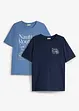 dunkelblau+jeansblau bedruckt