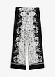 schwarz/wollweiß floral