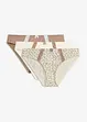 creme bedruckt + taupe + creme