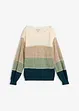 creme/sand/mint/petrol gestreift