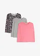 mattpink+hellgrau meliert+anthrazit bedruckt