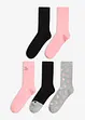 schwarz + rosa + beige