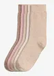 hellbeige meliert + beige meliert + rosa meliert + hellbraun meliert+ rosa