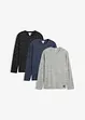 dunkelblau meliert + schwarz meliert + grau meliert