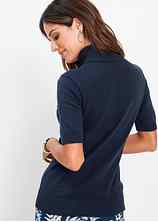 Chemise manches longues unie - Bleu
