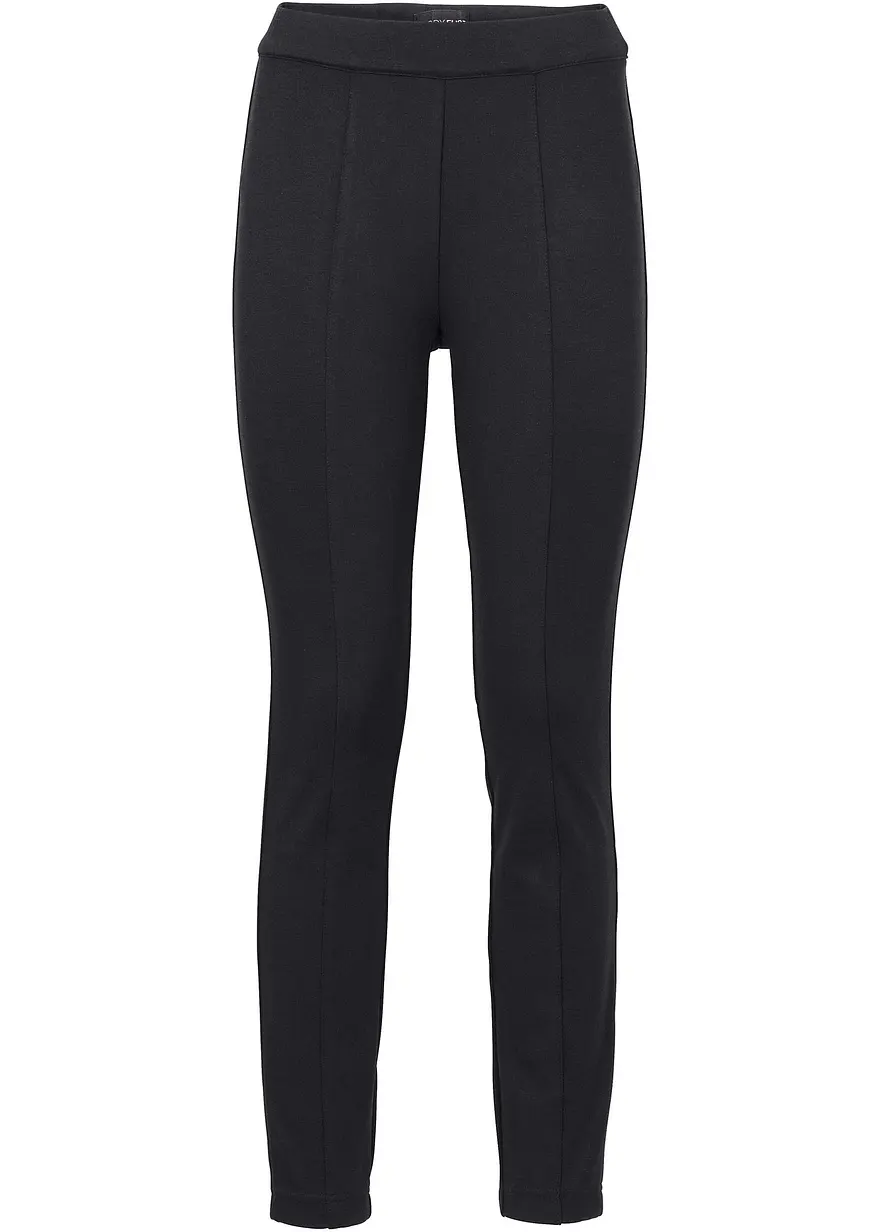 Bodyshaping-Treggings in schwarz von vorne - bonprix