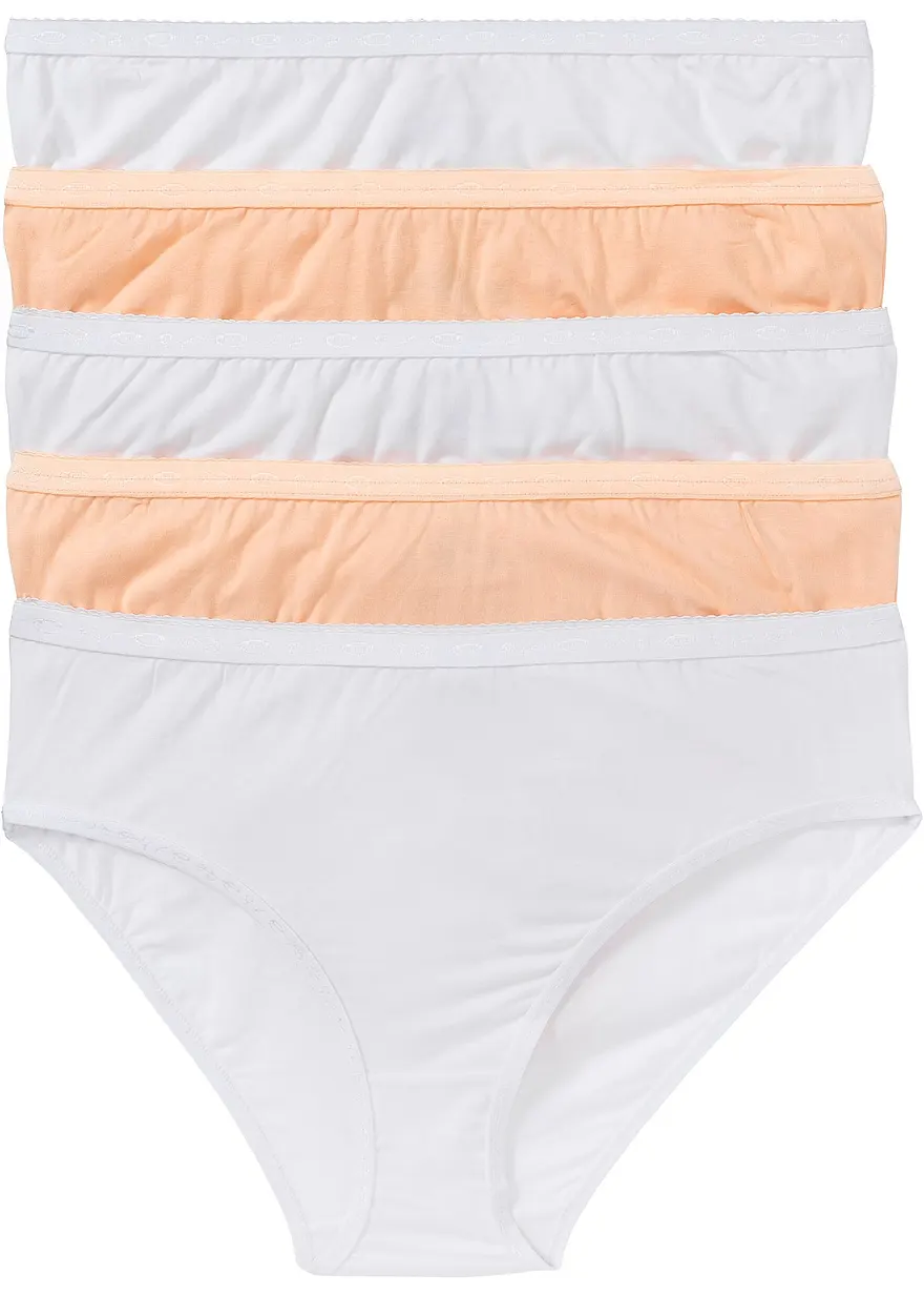 Maxislip (5er Pack) in weiß von vorne - bonprix