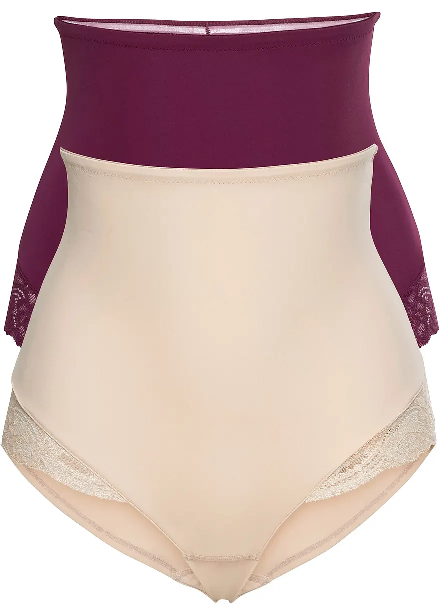 Shape Panty mit leichter Formkraft (2er Pack) in beige - bonprix