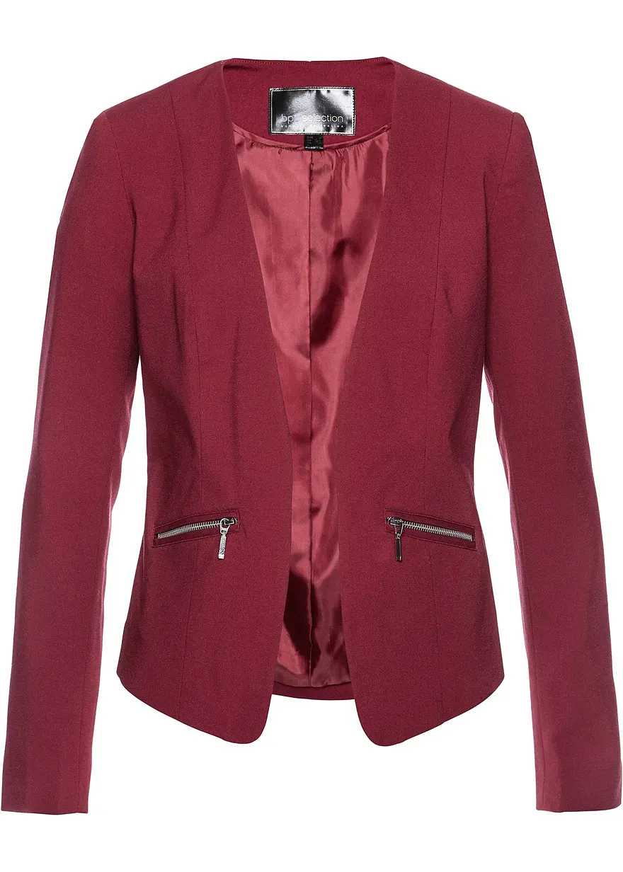 Blazer in rot von vorne - bonprix