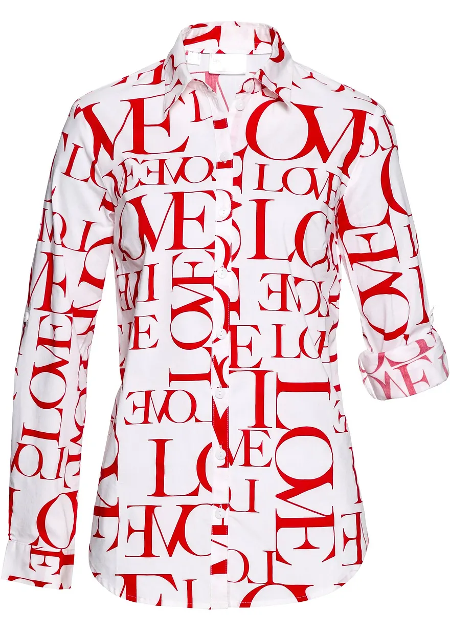 Bluse in rot von vorne - bonprix