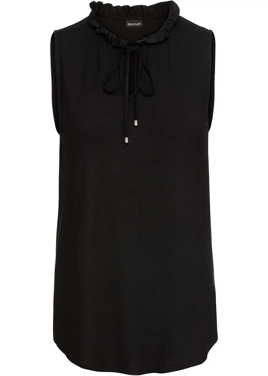 Top in schwarz von vorne - bonprix