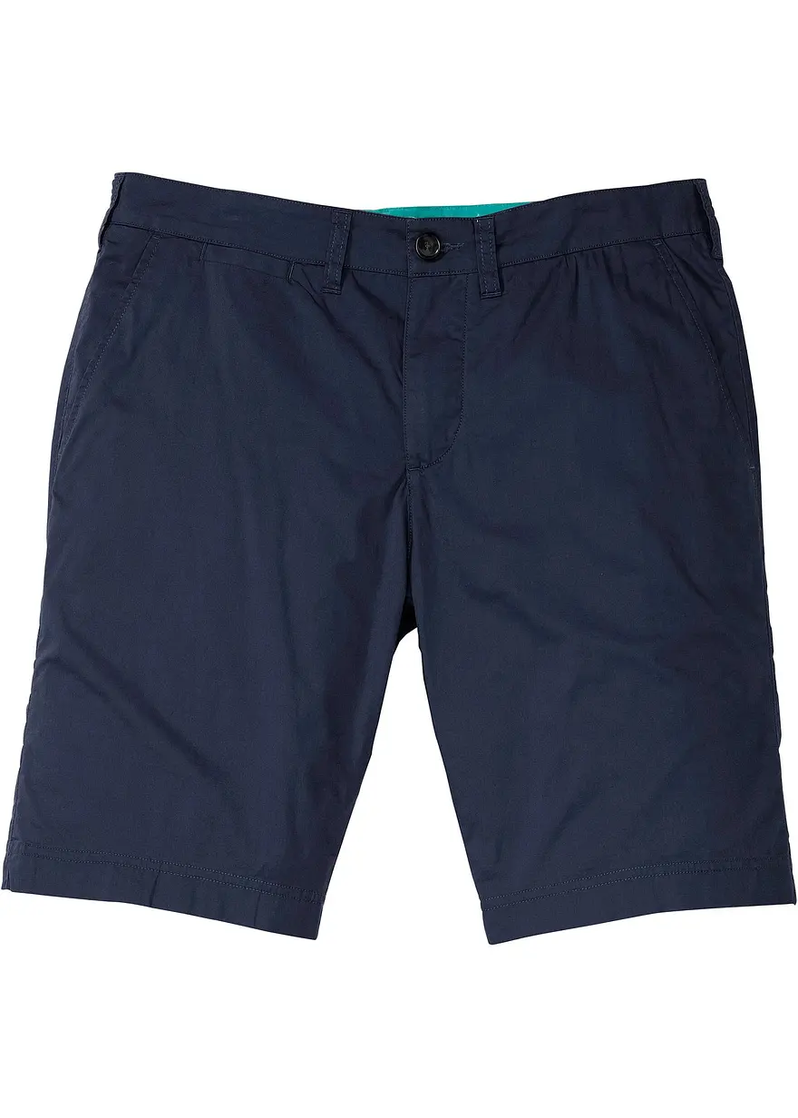 Chino-Bermuda, Regular Fit in blau von vorne - bonprix