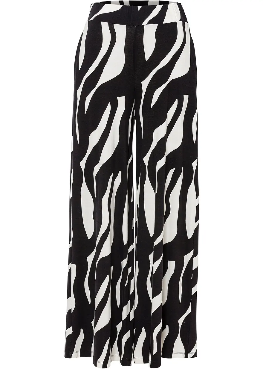 Jersey-Hose aus softem Viskose-Mix in weiß von vorne - bonprix