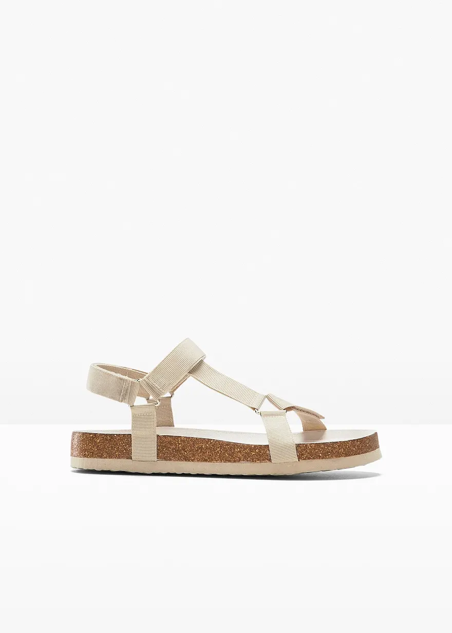 Sandale in beige von vorne - bonprix