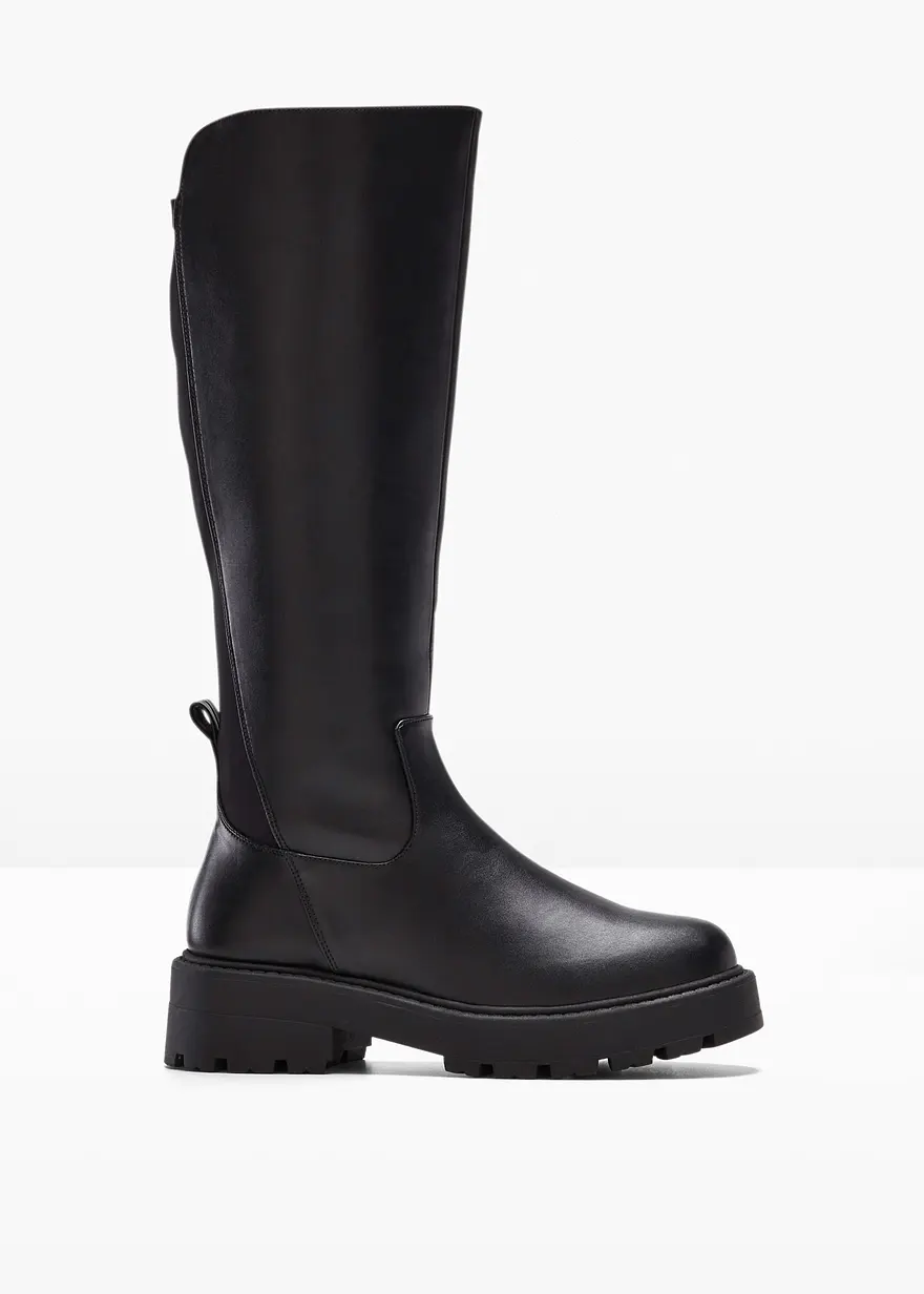 Stiefel in schwarz von vorne - bonprix