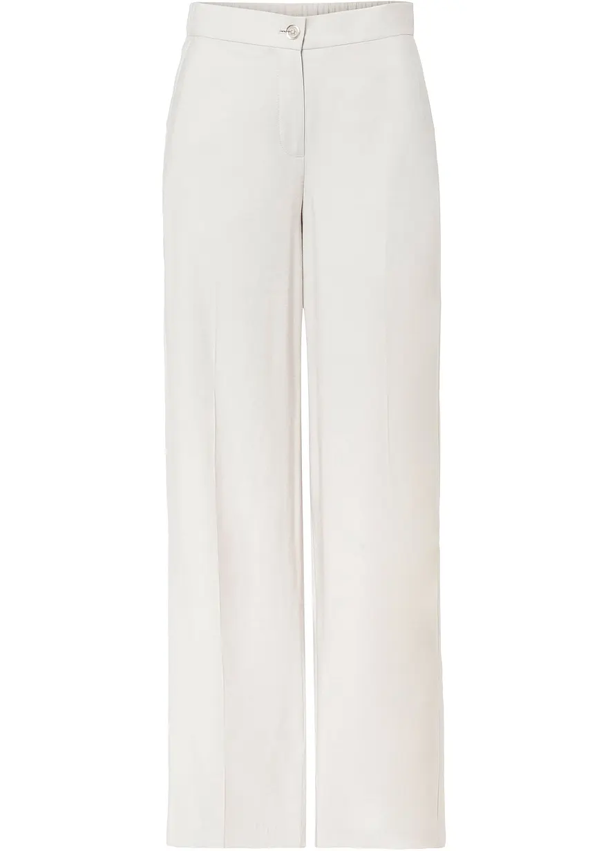 Marlenehose in beige von vorne - bonprix