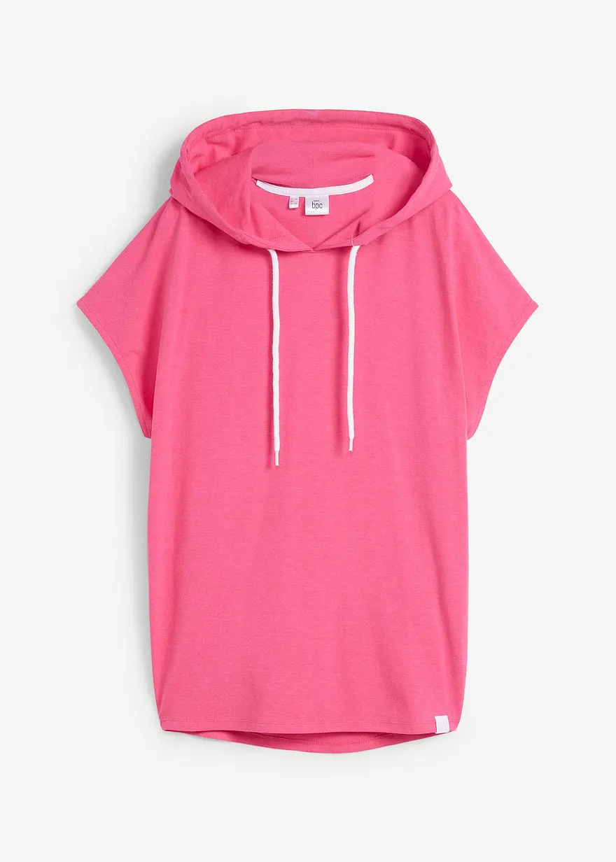 Oversize Hoodie in pink von vorne - bonprix