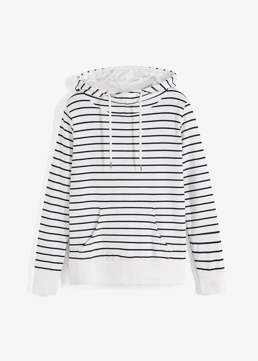 Sweatshirt in weiß von vorne - bonprix
