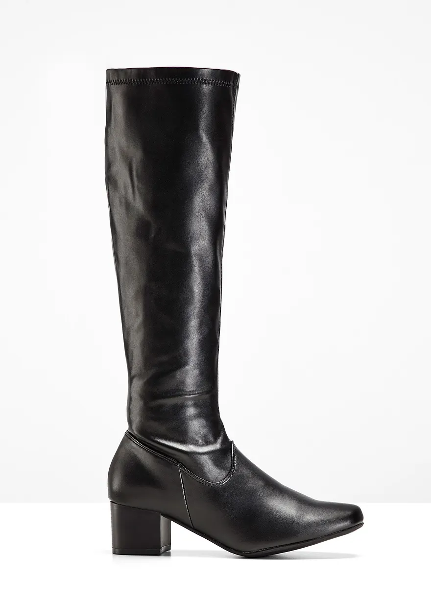 Stiefel in schwarz von vorne - bonprix