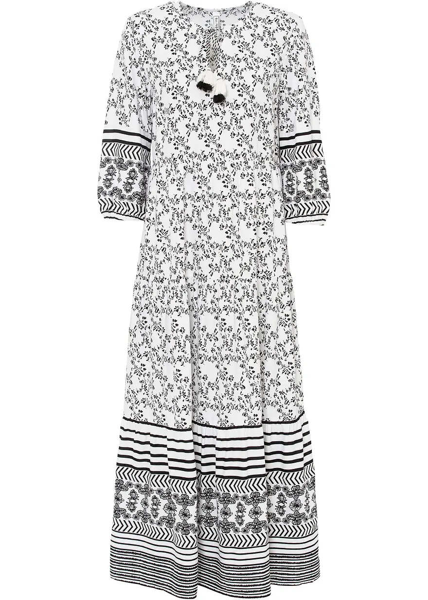 Maxikleid in weiß von vorne - bonprix