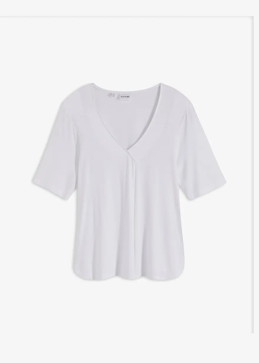 T-Shirt in weiß von vorne - bonprix