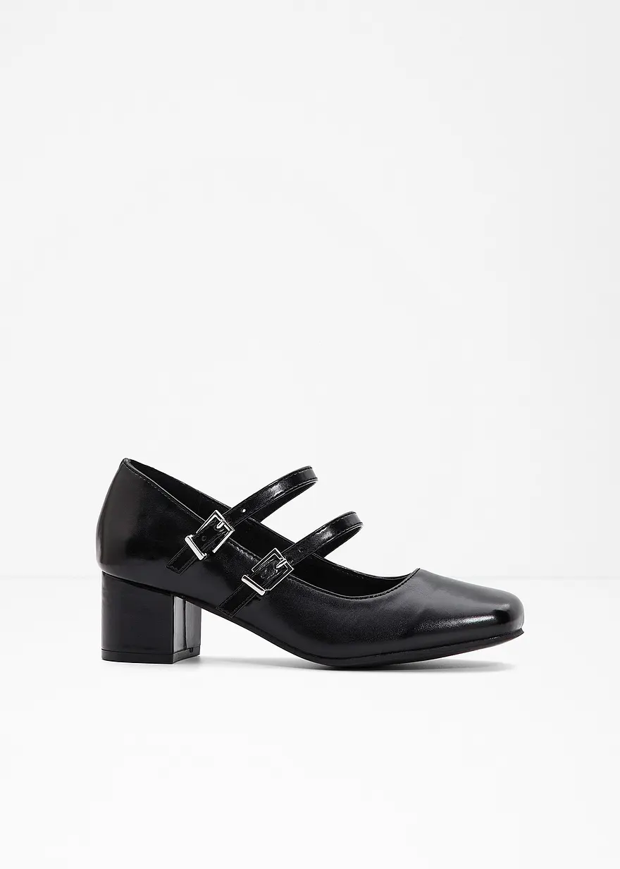 Pumps in schwarz von vorne - bonprix