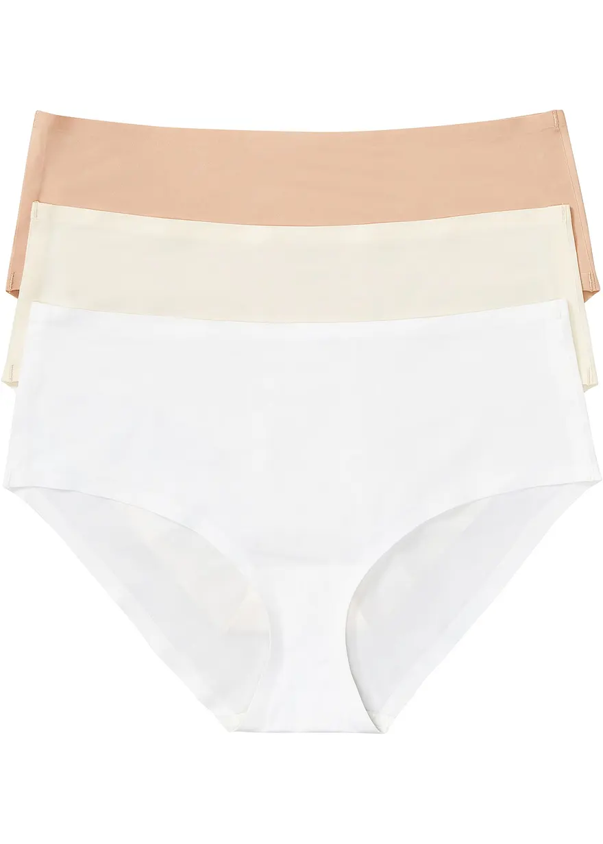 Feel Comfort Nahtlose Panty (3er Pack) in rosa von vorne - bonprix