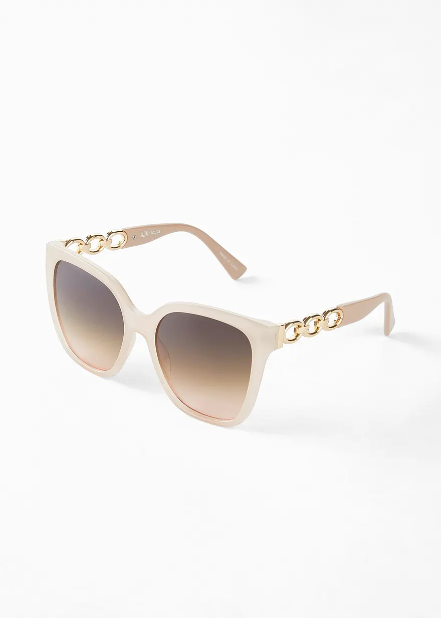 Sonnenbrille in braun - bonprix