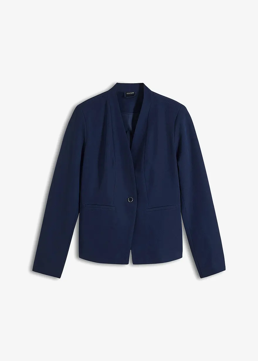 Blazer in blau von vorne - bonprix