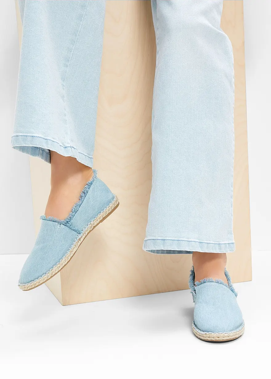 Espadrille in blau - bonprix