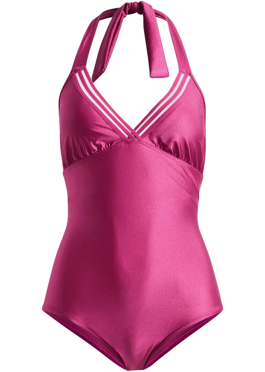 Badeanzug in lila von vorne - bonprix