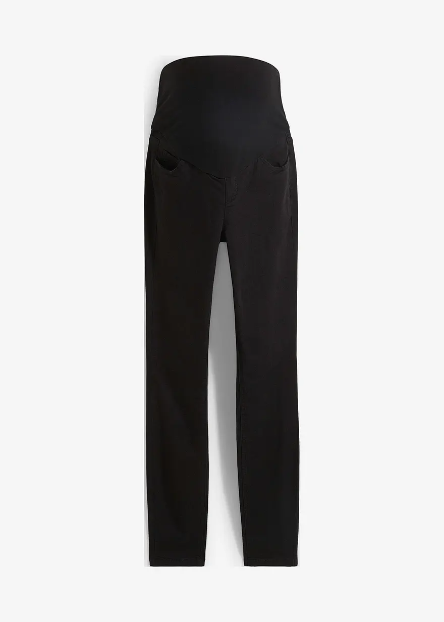 Umstandsjeggings mit Stretch, Skinny in schwarz von vorne - bonprix