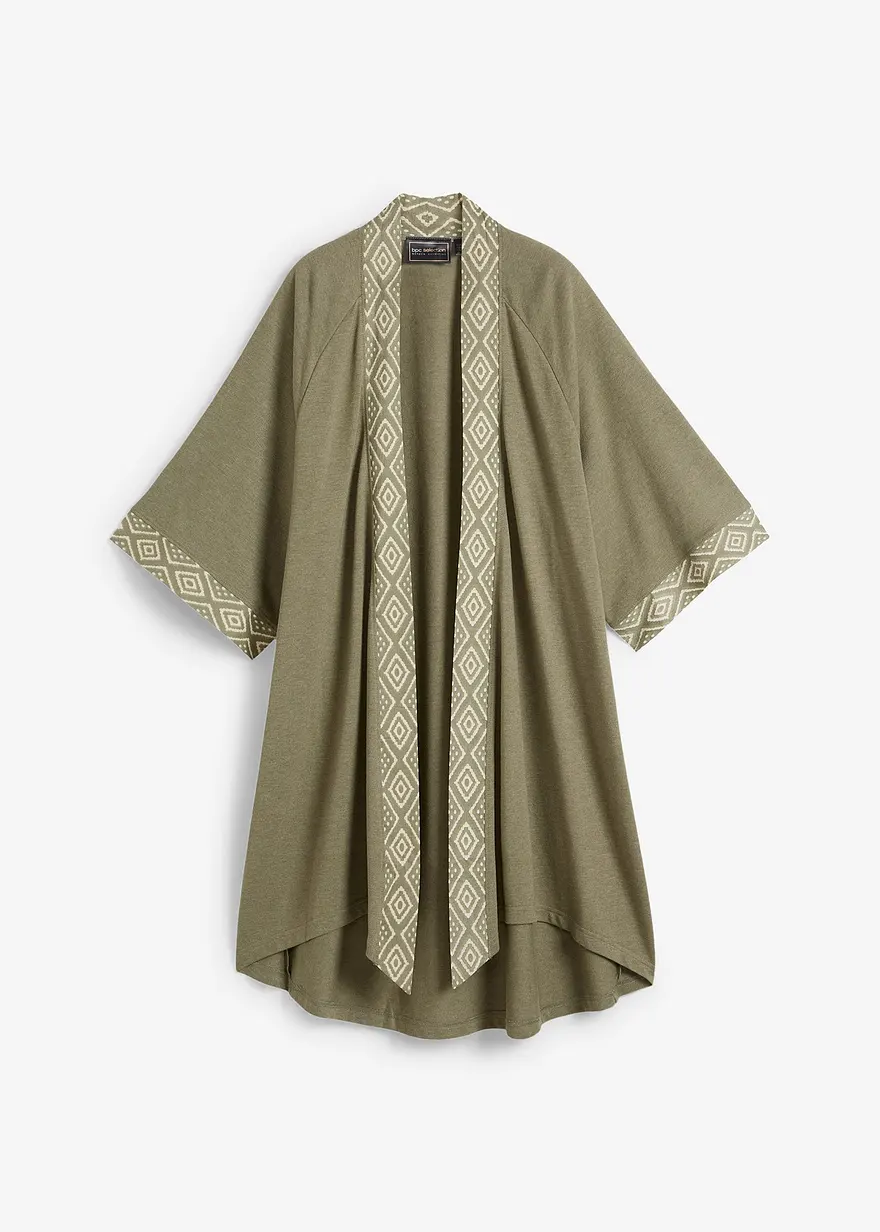 Shirtjacke in grün von vorne - bonprix