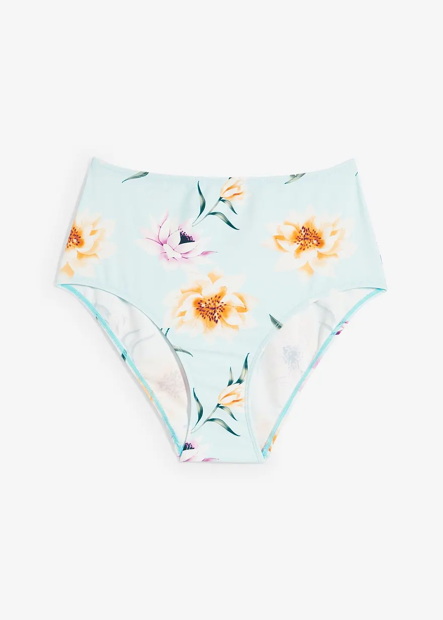 Bikinihose schnelltrocknend in blau von vorne - bpc selection