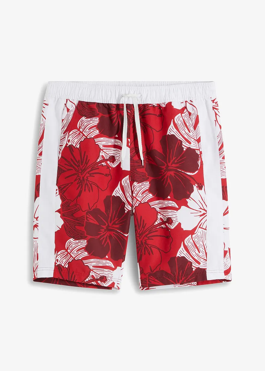 Strand-Bermuda in rot von vorne - bpc bonprix collection