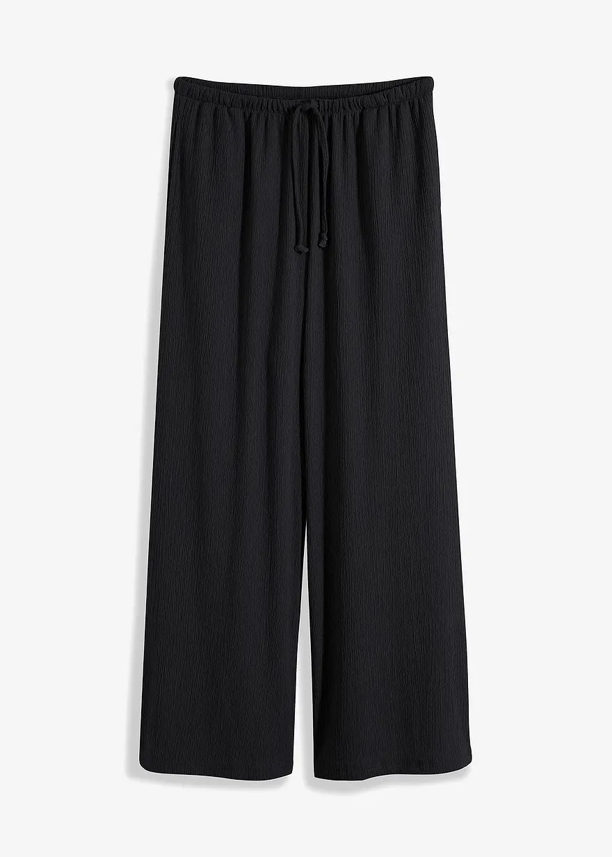 Jersey-Hose in schwarz von vorne - bonprix