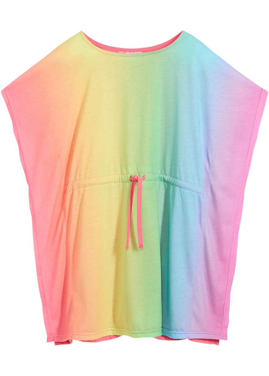 Oversize Tunika-Kleid in pink von vorne - bonprix