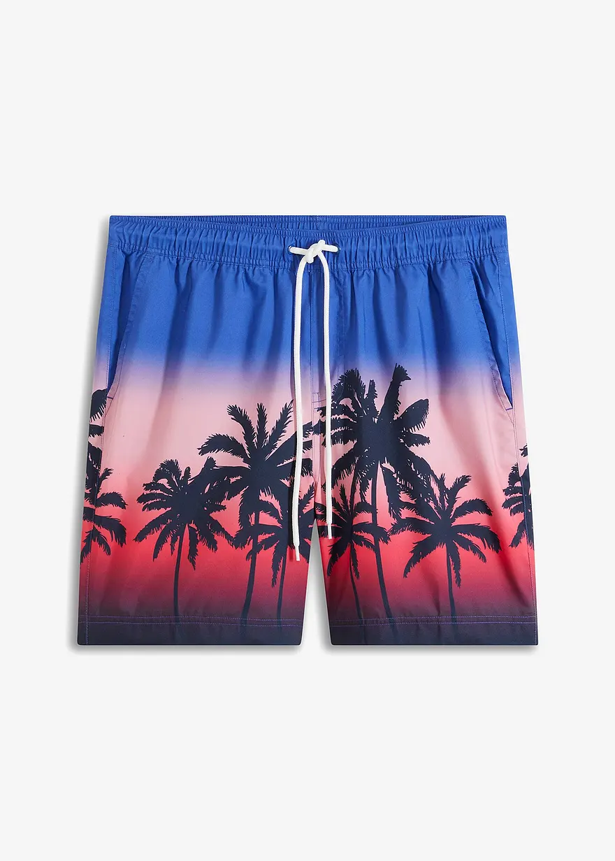 Strand-Longshorts in blau von vorne - bpc bonprix collection