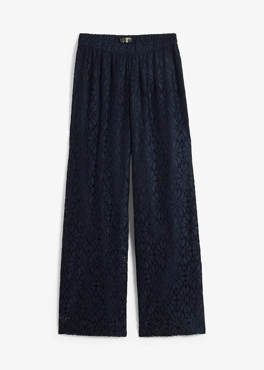 Marlenehose in blau von vorne - bonprix