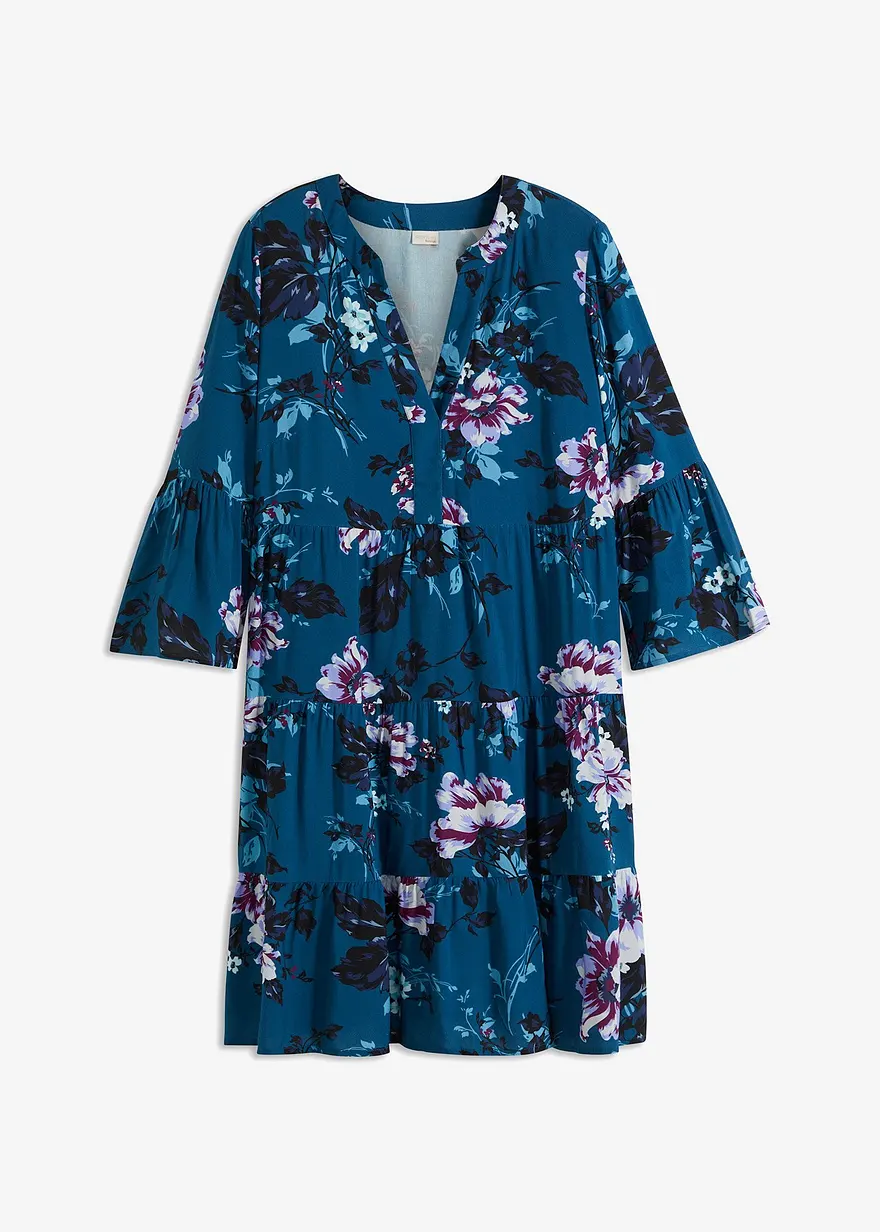 Kleid in blau von vorne - bonprix