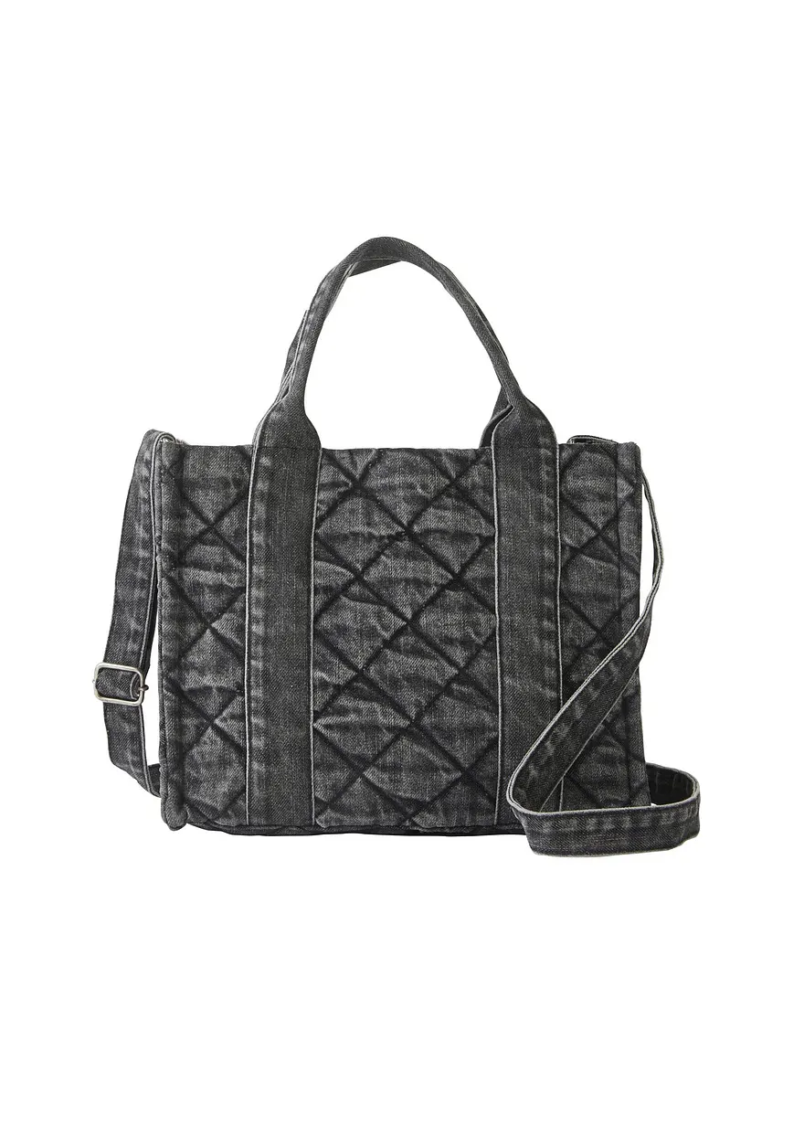 Handtasche in grau von vorne - bonprix