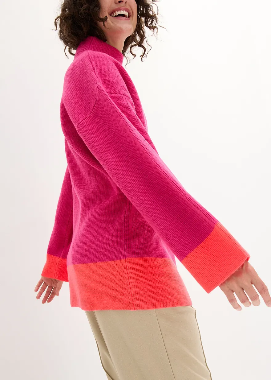 Pullover in pink (Detailaufnahme) - bonprix