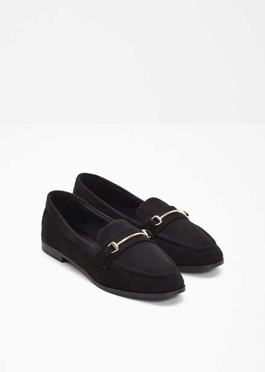 Komfort Loafer in schwarz - bonprix