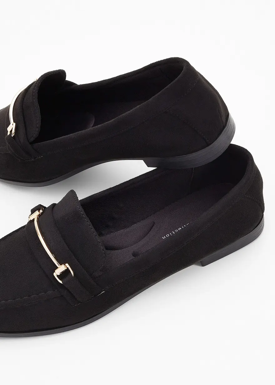 Komfort Loafer in schwarz - bonprix