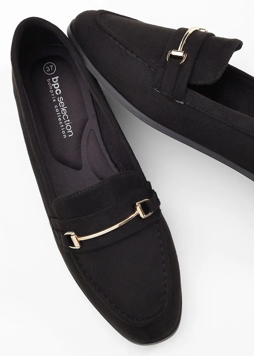 Komfort Loafer in schwarz - bonprix