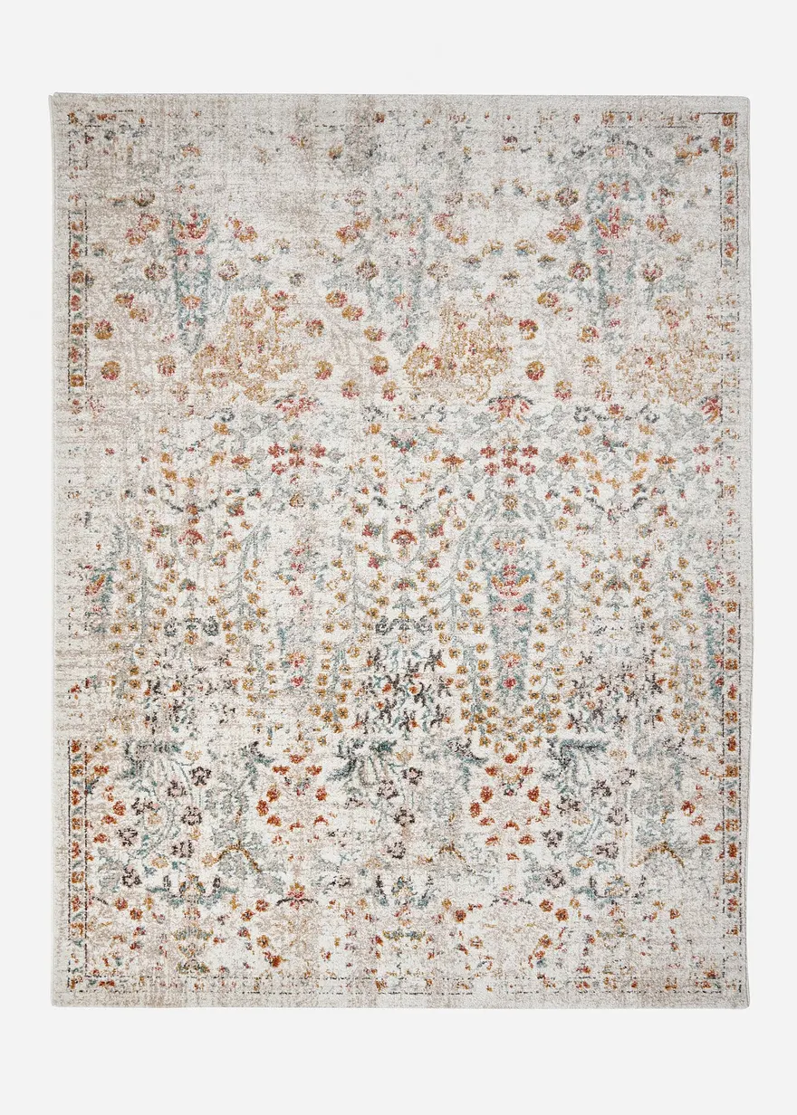 Teppich mit moderner Musterung in beige von vorne - bonprix