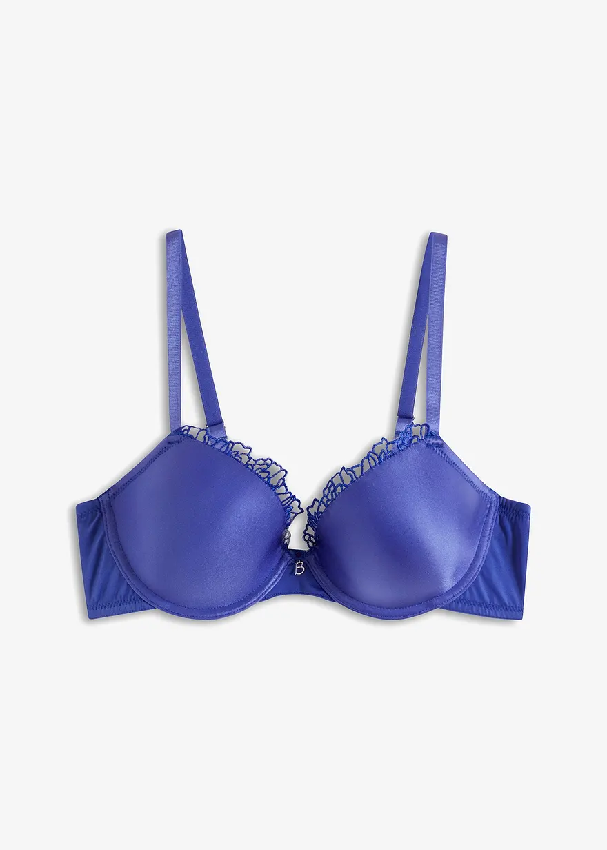 Schalen BH mit Bügel in blau von vorne - bonprix